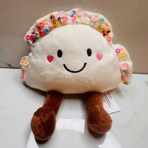 Dumpling Plush Jelly Style with flowers and more sequins
